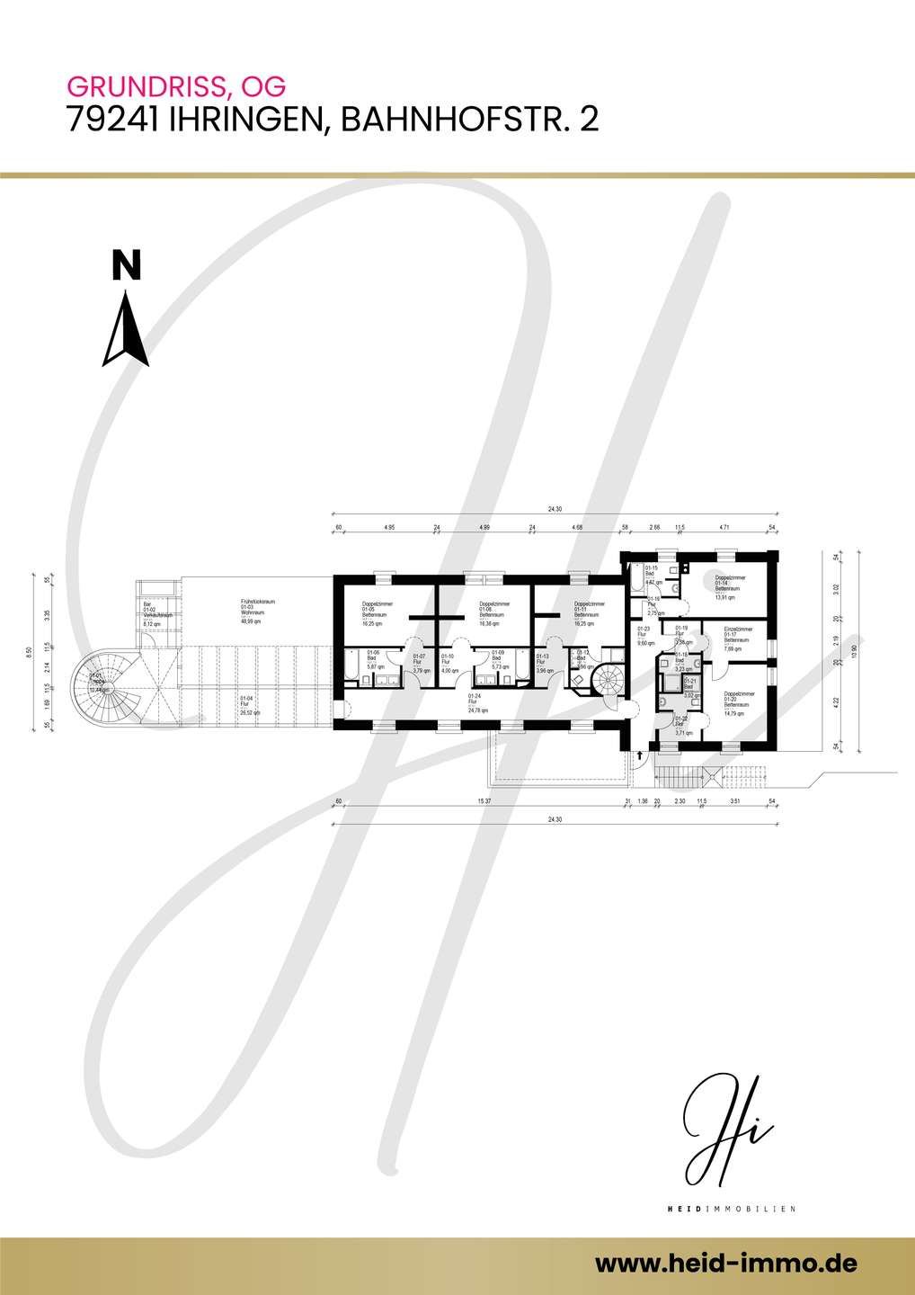 Grundriss 3: Hotel Garni mit Geschichte