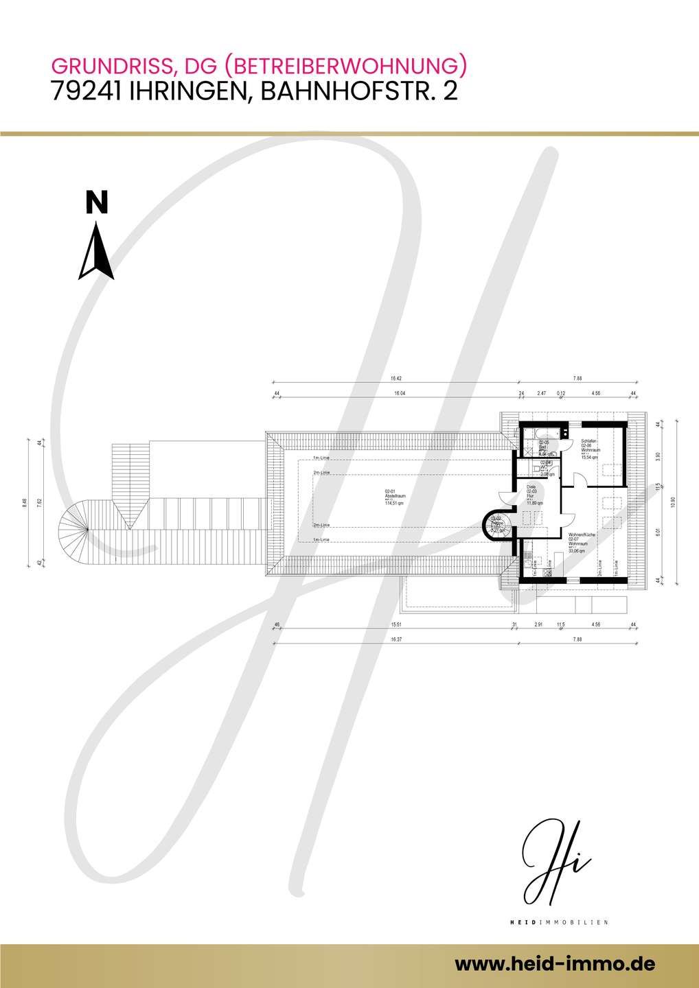 Grundriss 4: Hotel Garni mit Geschichte