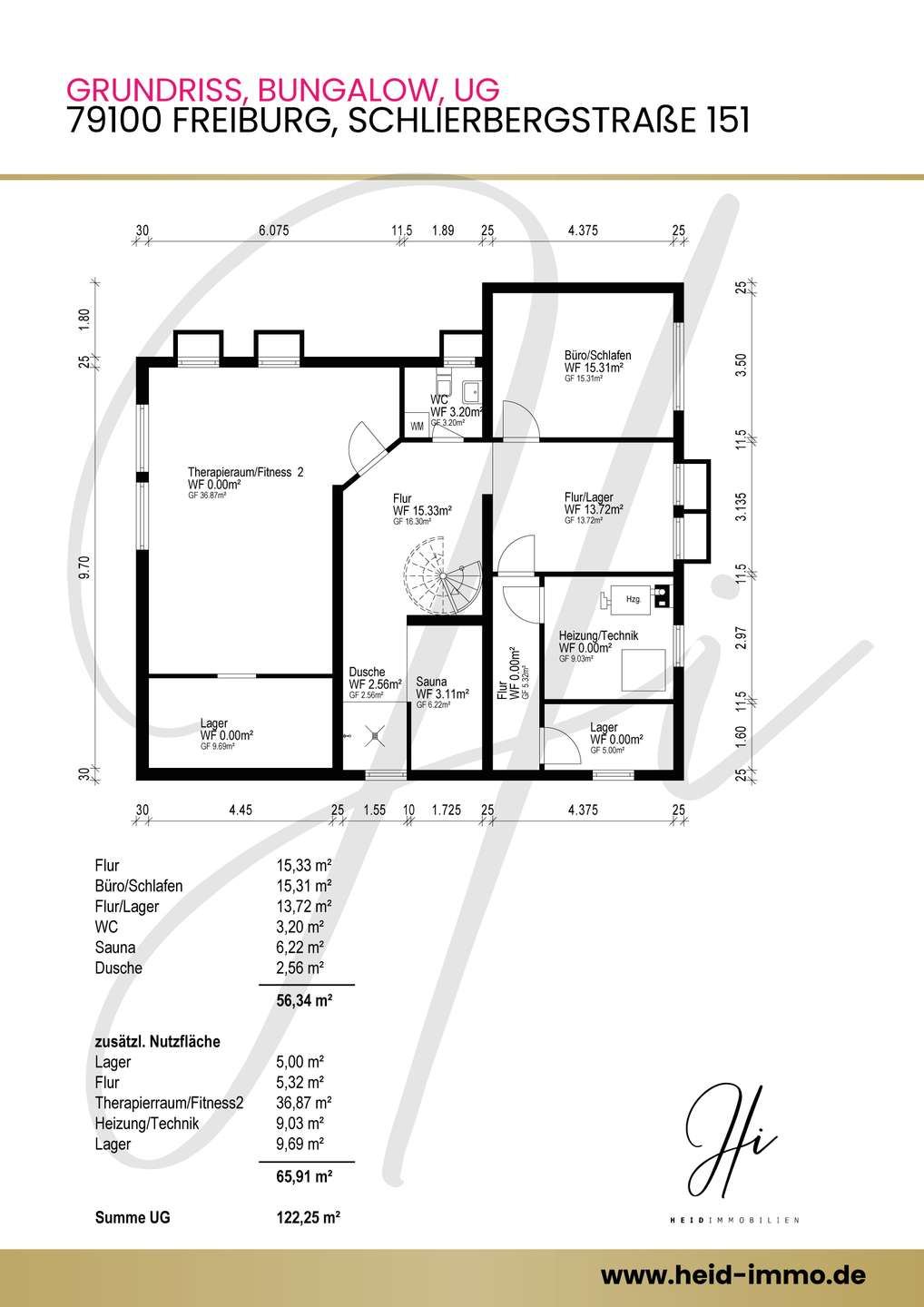 Grundriss 2: Lage, Lage Lage! Bungalow in der Wiehre, komfortabel Wohnen auf einer Ebene!
