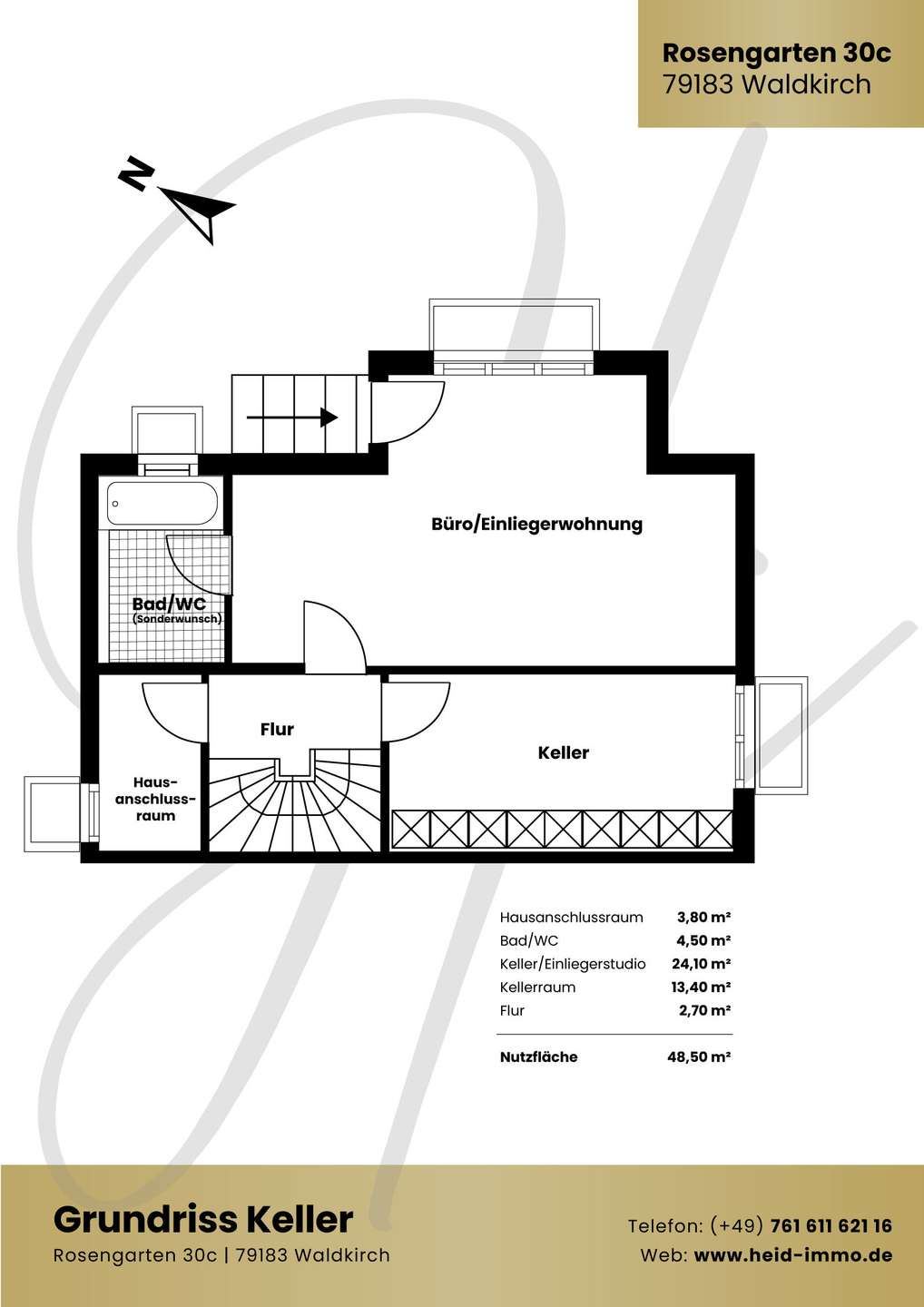 Grundriss 1: Reihenendhaus am Park und See