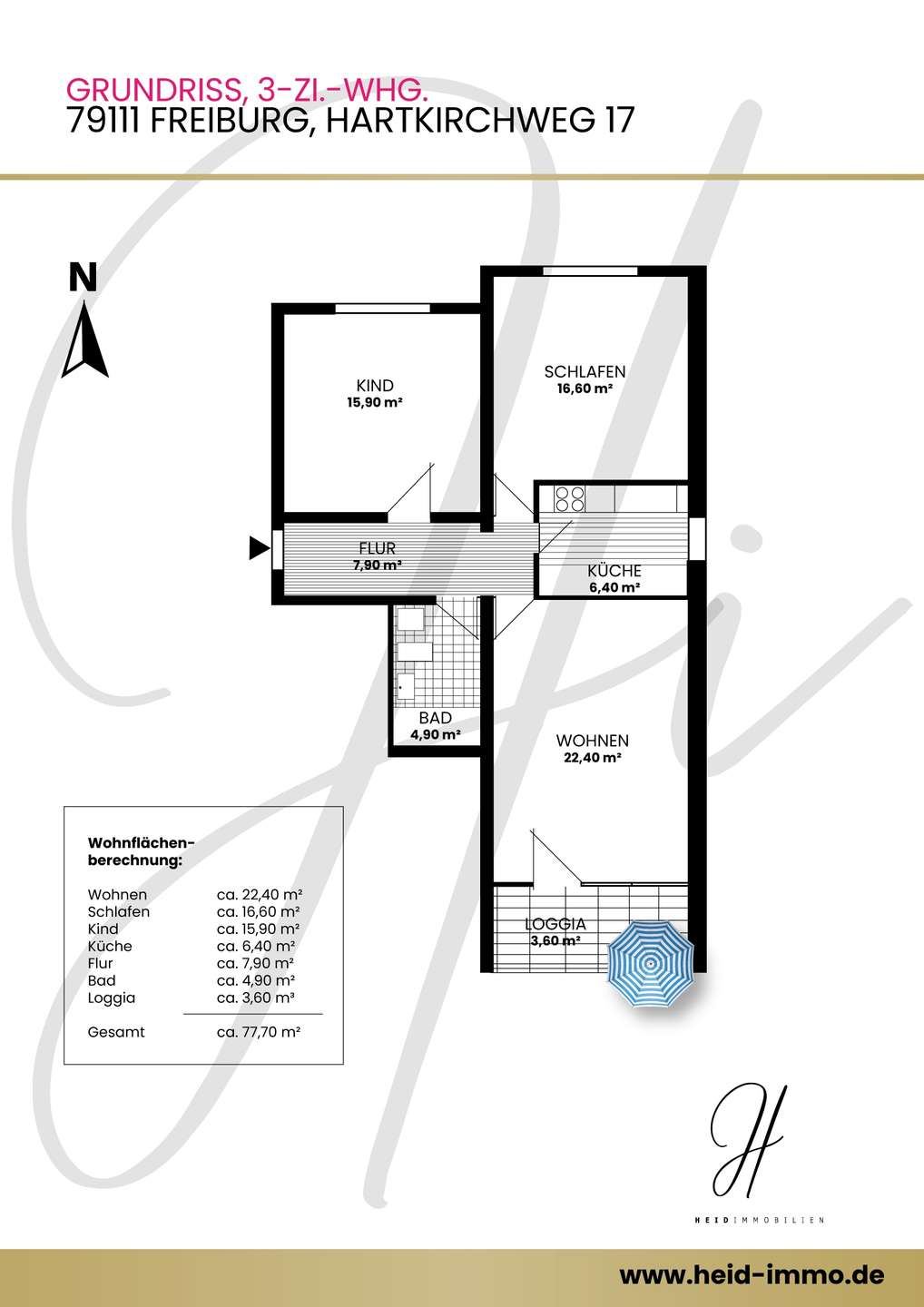 Grundriss 1: 77 m² Wohnqualität in St. Georgen
