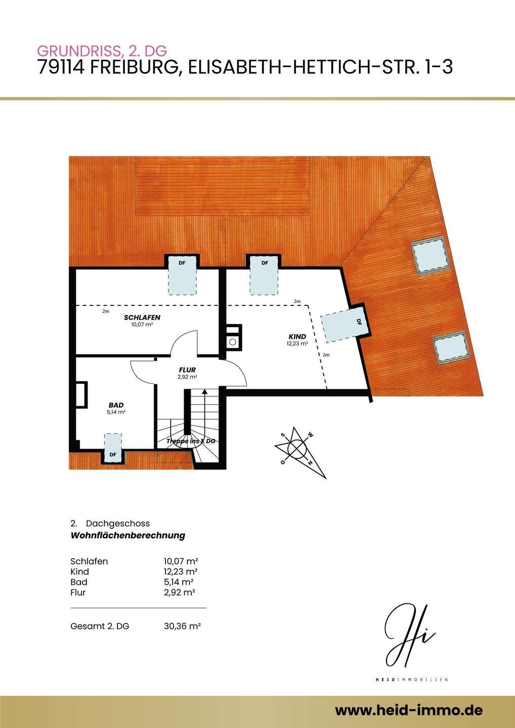 Grundriss 2: Lichtdurchflutete Maisonettewohnung mit Balkon und idealer Raumaufteilung