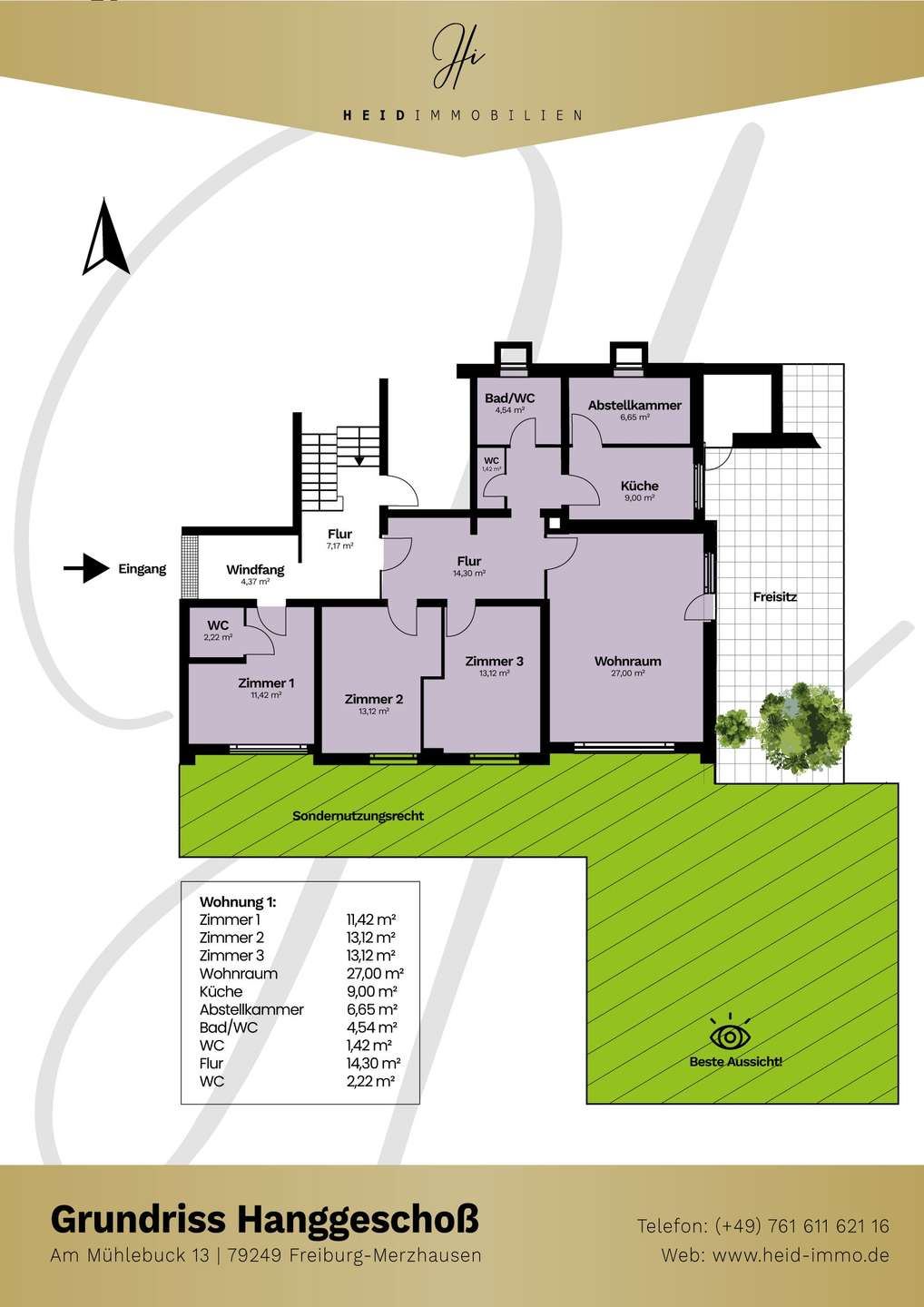 Grundriss 1: Fernblick inklusive